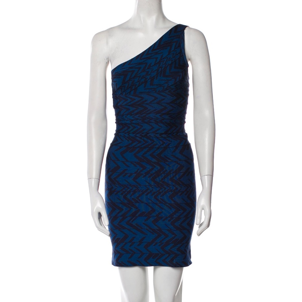 Herve Leger "Dagny" Carbon Combo Bandage Dress! 👗 S/XS 🤩 HL - Picture 9 of 13